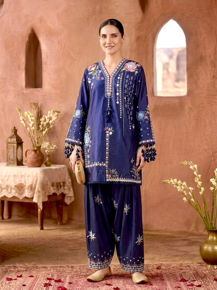Midnight Bloom Salwar set