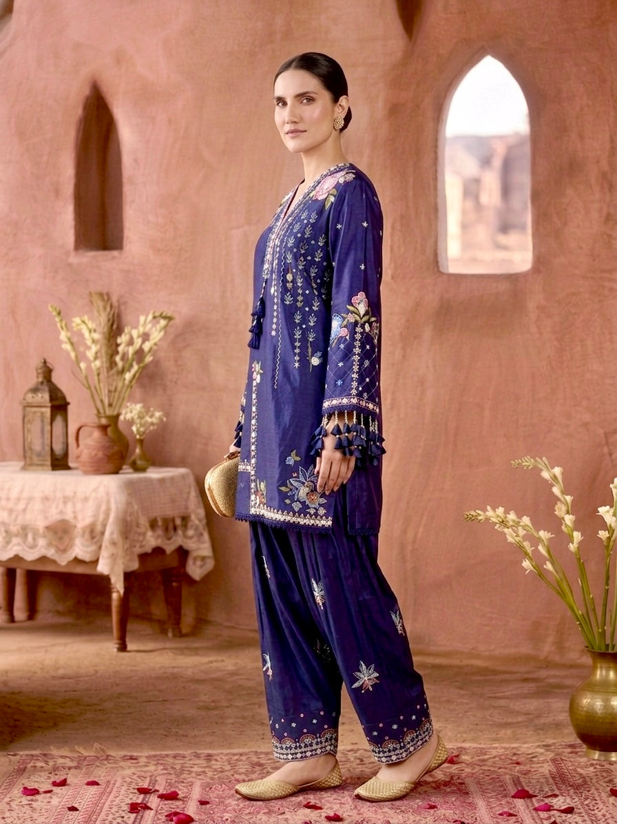 Midnight Bloom Salwar set