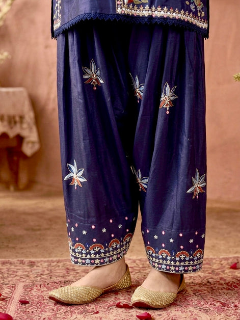 Midnight Bloom Salwar set