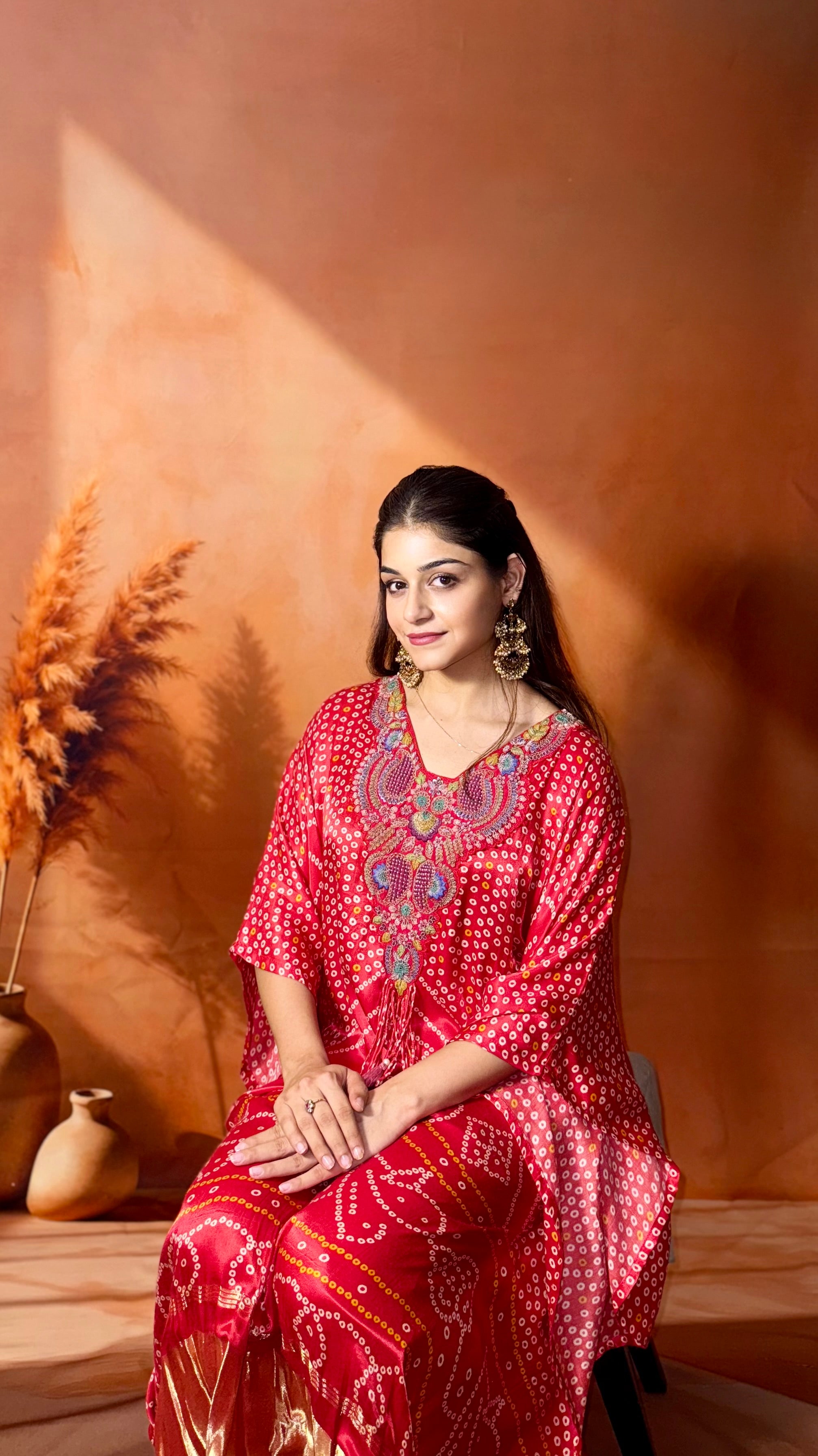 Surkh kaftan set