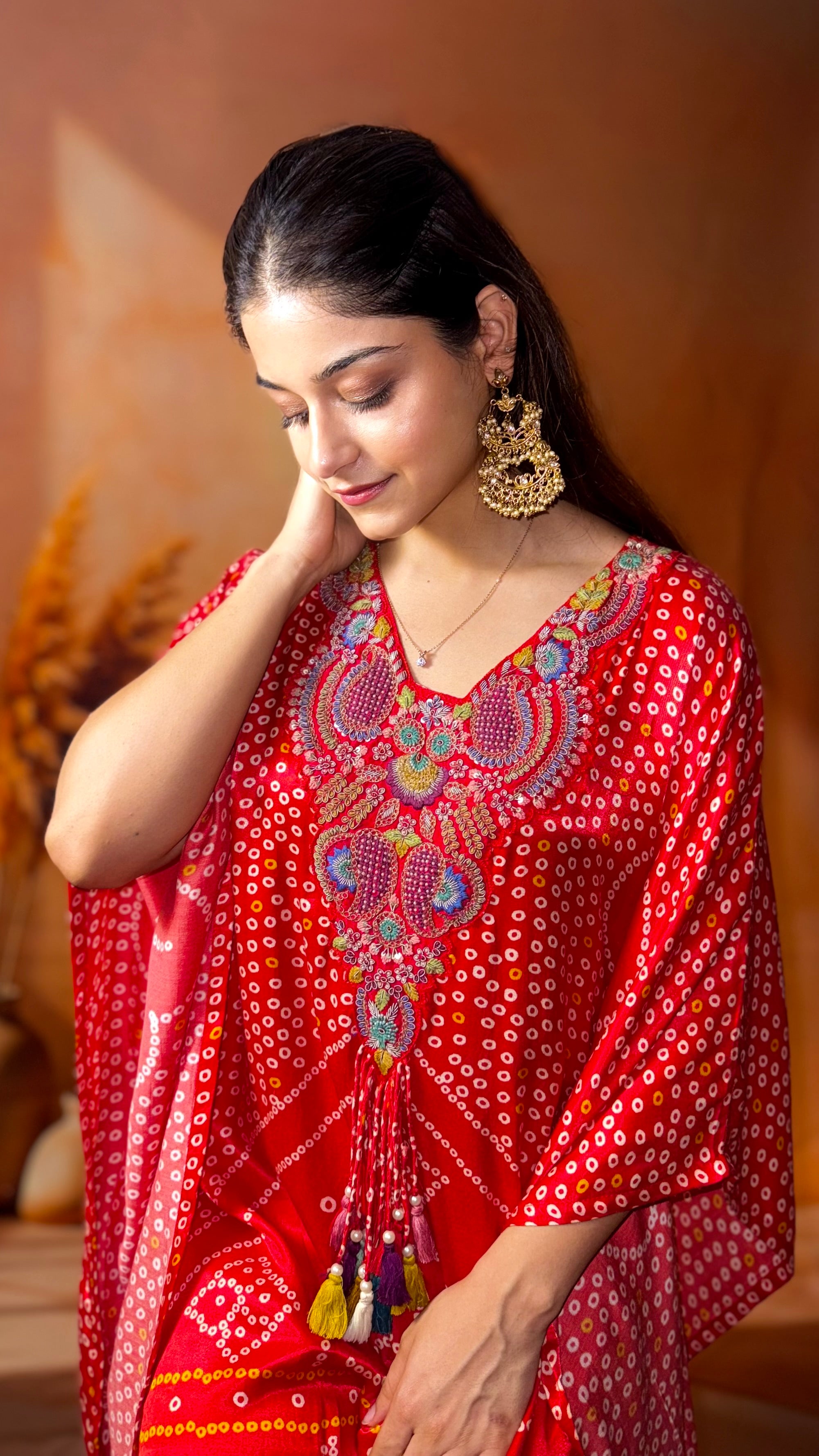 Surkh kaftan set