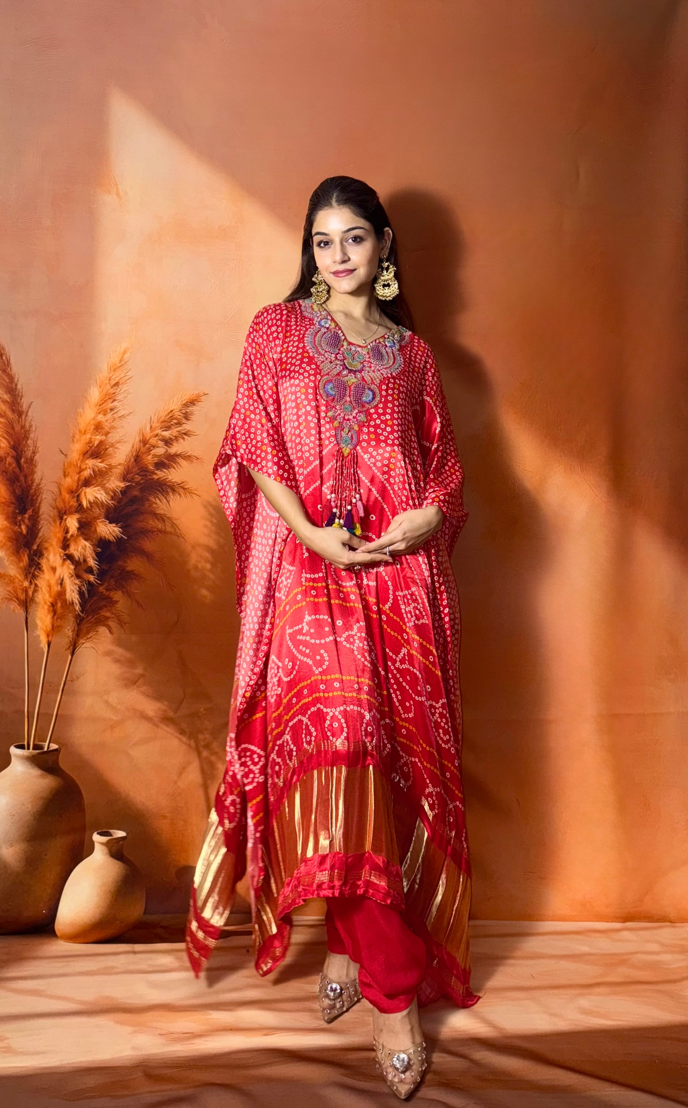 Surkh kaftan set