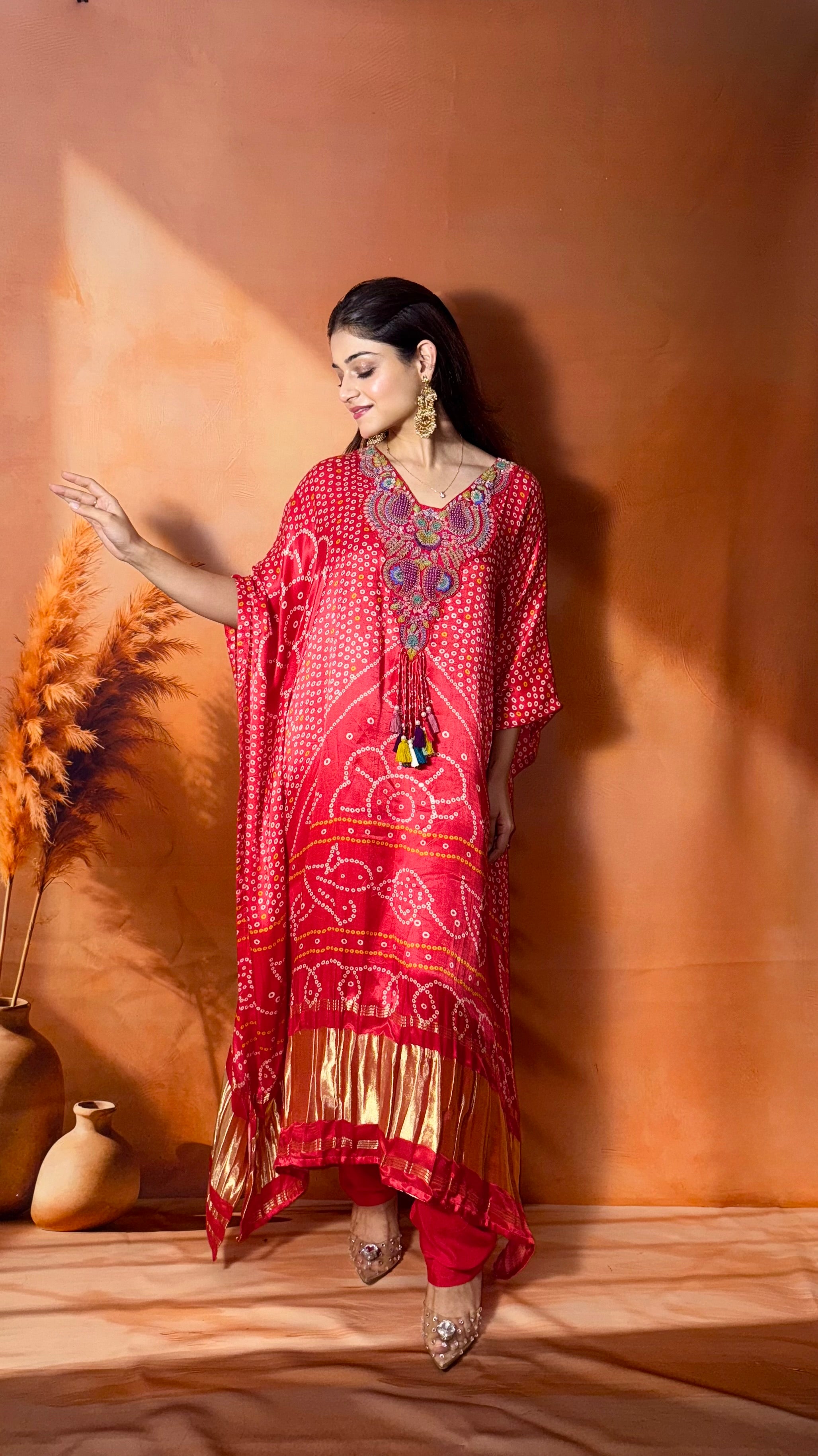 Surkh kaftan set